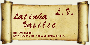 Latinka Vasilić vizit kartica